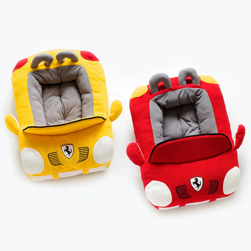 Luxury Cool Puppy Cat Dog Bed - Stylish Car-Shaped Bed for Small Dogs and Cats, Perfect for Chihuahuas and Yorkies