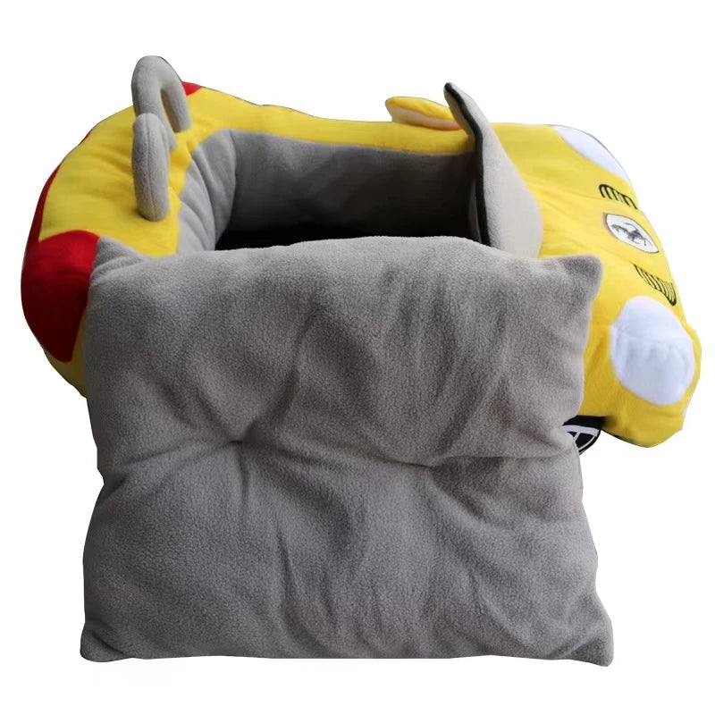 Luxury Cool Puppy Cat Dog Bed - Stylish Car-Shaped Bed for Small Dogs and Cats, Perfect for Chihuahuas and Yorkies